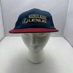 Kenny Kent Lexus Navy Burgundy Gold Adjustable Strap Hat USA Dad Auto
